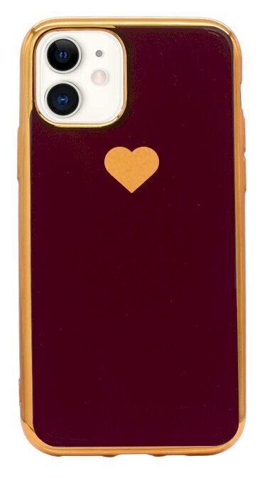 Silikoonist ümbris Fusion Heart Case Apple iPhone 11 Pro Max , punane hind ja info | Telefoni kaaned, ümbrised | kaup24.ee