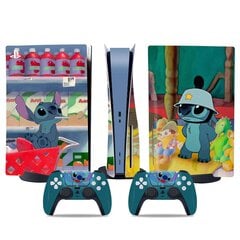 PS5 optilise draivi versiooni kleebis, lahe PS5 nahk, kontrolleri käepide, PS5 konsooli ja kontrolleri jaoks, jumalik kleebis, armas nahk, multika anime, Lilo Stitch hind ja info | Jõulukaunistused | kaup24.ee