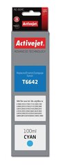Чернила ActiveJet Epson AE-664C, 100 мл, синий картридж с тонером T6642 цена и информация | Картриджи и тонеры | kaup24.ee