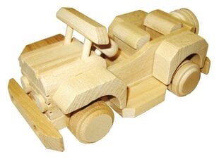 Jeep puidust 9582 hind ja info | Poiste mänguasjad | kaup24.ee