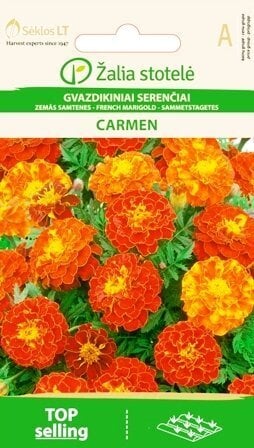 Peiulill/tageetes Carmen цена и информация | Lilleseemned | kaup24.ee