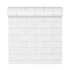 Обои 3D Bricks White 58407 цена и информация | Обои | kaup24.ee
