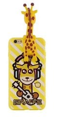 Silikoonist ümbris Fusion Giraffe Back Case Apple iPhone X / XS, kollane hind ja info | Telefoni kaaned, ümbrised | kaup24.ee