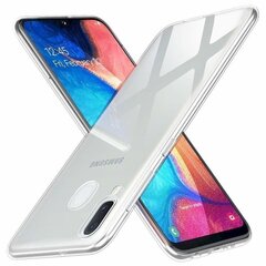 Silikoonist ümbris Fusion Ultra tagakülg 0,3 mm Protect Samsung A202 Galaxy A20e, läbipaistev hind ja info | Telefoni kaaned, ümbrised | kaup24.ee