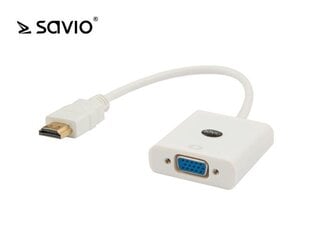 Savio CL-27B, HDMI/VGA, 10 cm цена и информация | Адаптеры и USB-hub | kaup24.ee