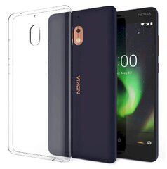 Silikoonist ümbris Fusion Ultra tagakülg 0,5 mm Nokia 2.1, läbipaistev hind ja info | Telefoni kaaned, ümbrised | kaup24.ee