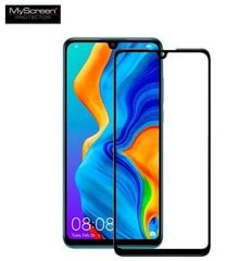 LCD kaitsev karastatud klaas MyScreen Diamond Edge Full Glue Huawei P30 must hind ja info | Telefoni kaaned, ümbrised | kaup24.ee