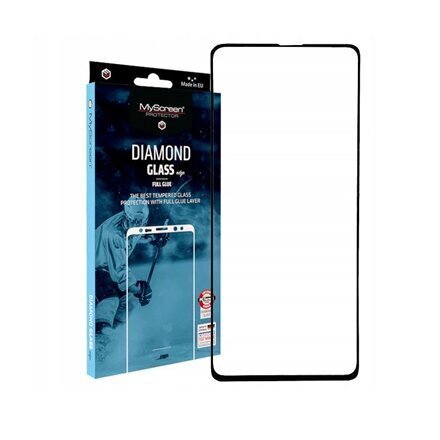 LCD kaitsev karastatud klaas MyScreen Diamond Edge Full Glue Samsung A515 A51/S20 FE, must hind ja info | Ekraani kaitsekiled | kaup24.ee