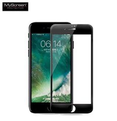 LCD kaitsev karastatud klaas MyScreen Diamond Edge Full Glue Apple iPhone 7/8/SE2 must цена и информация | Защитные пленки для телефонов | kaup24.ee
