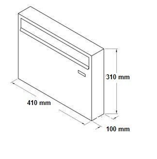 Postkast PD 920 hall цена и информация | Postkastid, majade numbrid | kaup24.ee