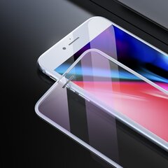 Ekraani kaitseklaas telefonile iPhone 7/8 ANTIDUST WHITE Tempered glass Full Glue, Full Cover SOUNDBERRY hind ja info | Ekraani kaitsekiled | kaup24.ee