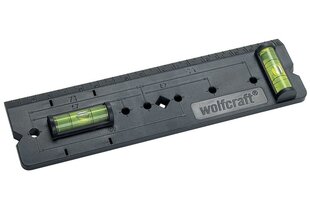 Линейка с уровнем для розеток WOLFCRAFT цена и информация | Механические инструменты | kaup24.ee