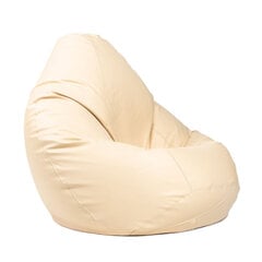 Кресло-мешок XXL SMART из искусственной кожи - бежевый цена и информация | Кресла-мешки и пуфы | kaup24.ee
