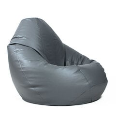 Кресло-мешок XXL SMART из искусственной кожи - серый цена и информация | Кресла-мешки и пуфы | kaup24.ee