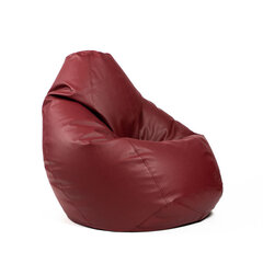 Кресло-мешок XL SMART из искусственной кожи - бордо цена и информация | Кресла-мешки и пуфы | kaup24.ee