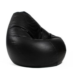Кресло-мешок XL SMART из искусственной кожи - черный цена и информация | Кресла-мешки и пуфы | kaup24.ee