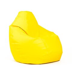 Кресло-мешок L SMART для детей из искусственной кожи - желтый цена и информация | Кресла-мешки и пуфы | kaup24.ee