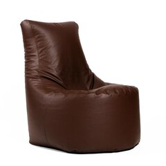 Кресло-мешок JAZZ SMART из искусственной кожи - коричневый цена и информация | Кресла-мешки и пуфы | kaup24.ee