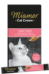 Miamor vedel kassitoit lõhega Lachs-cream 6x15g hind ja info | Maiustused kassidele | kaup24.ee