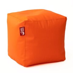 Tumba CUBE SMART kunstnahast 40*40*40 cm - Oranž цена и информация | Кресла-мешки и пуфы | kaup24.ee