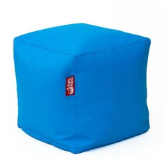 Tumba CUBE SMART kunstnahast 40*40*40 cm - Sinine цена и информация | Кресла-мешки и пуфы | kaup24.ee