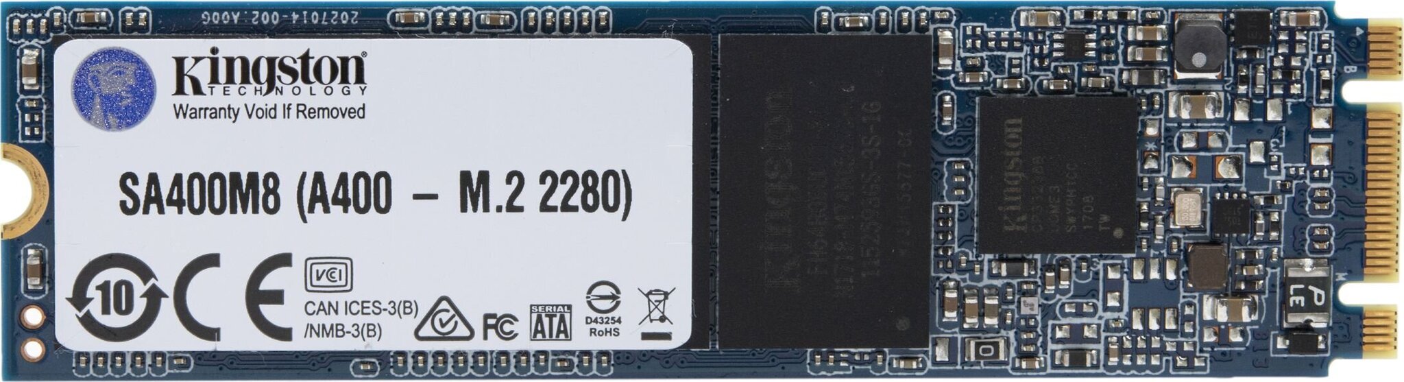 Kingston SA400M8/480G hind ja info | Sisemised kõvakettad (HDD, SSD, Hybrid) | kaup24.ee