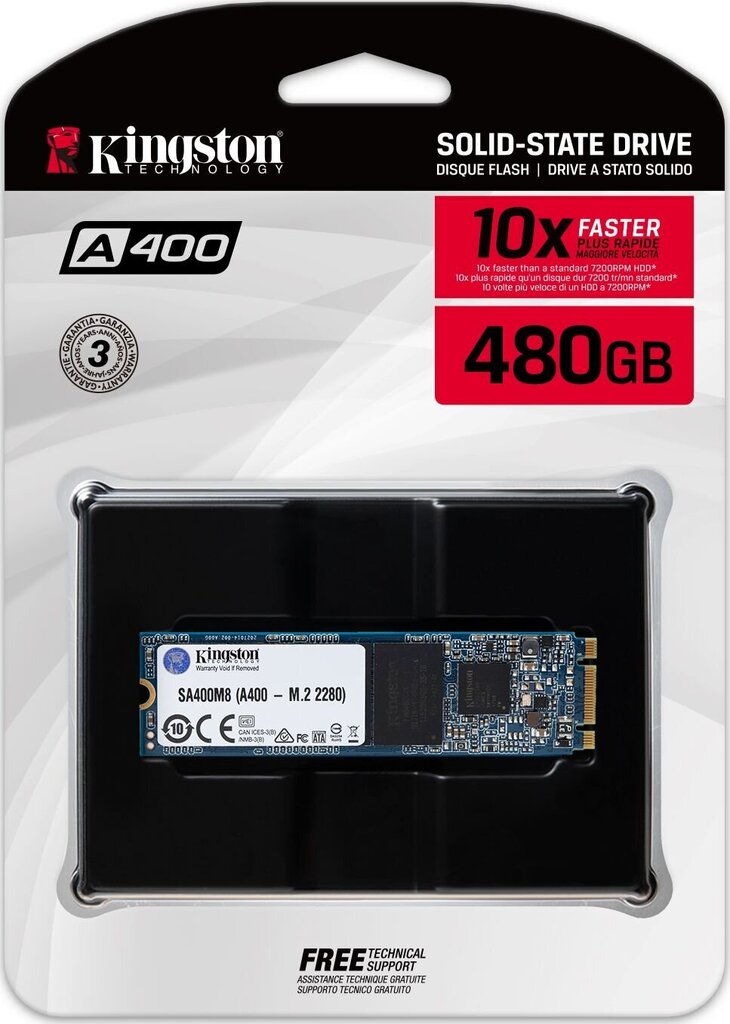 Kingston SA400M8/480G hind ja info | Sisemised kõvakettad (HDD, SSD, Hybrid) | kaup24.ee