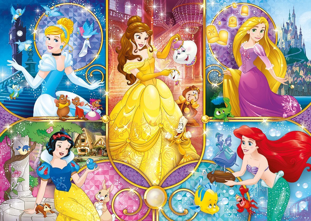 Pusle Clementoni Disney Princess, 104 osa hind ja info | Pusled | kaup24.ee