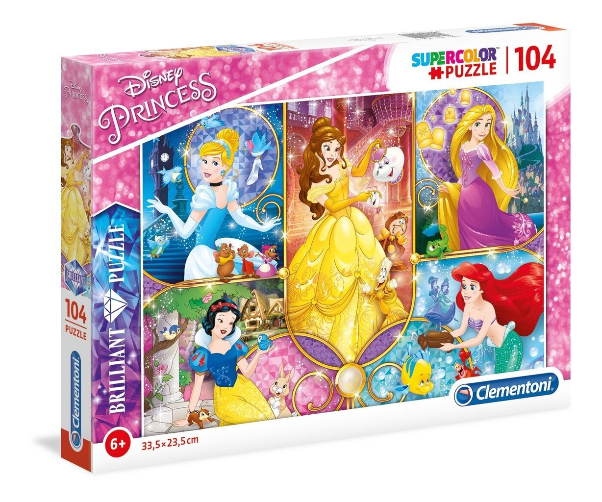 Pusle Clementoni Disney Princess, 104 osa hind ja info | Pusled | kaup24.ee