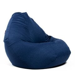 Кресло-мешок XXL COZY из мебельной ткани - темно-синий цена и информация | Кресла-мешки и пуфы | kaup24.ee