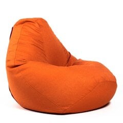 Кресло-мешок XL COZY из мебельной ткани - оранжевый цена и информация | Кресла-мешки и пуфы | kaup24.ee
