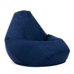 Кресло-мешок XL COZY из мебельной ткани - темно-синий цена и информация | Кресла-мешки и пуфы | kaup24.ee