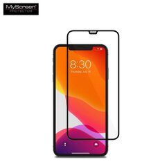 LCD kaitseklaas MyScreen Diamond Edge Full Glue Apple iPhone XS Max/11 Pro Max must hind ja info | Ekraani kaitsekiled | kaup24.ee