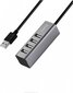 USB jaotur Hoco HB1 su 4 USB pesaga hind ja info | USB jagajad, adapterid | kaup24.ee