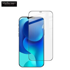 LCD kaitseklaas MyScreen Diamond Edge Full Glue Apple iPhone 12 must цена и информация | Защитные пленки для телефонов | kaup24.ee