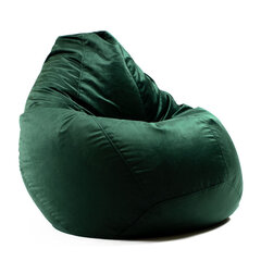 Кресло-мешок XL TREND из велюровой ткани - зеленый цена и информация | Кресла-мешки и пуфы | kaup24.ee