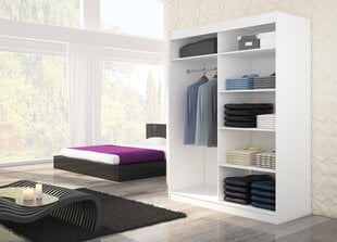 Kapp ADRK Furniture Limbo, must/valge цена и информация | Шкафы | kaup24.ee