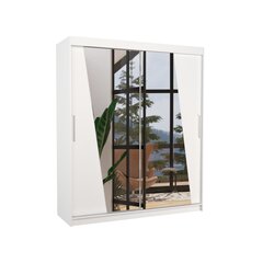 Шкаф ADRK Furniture Preto, белый цена и информация | Шкафы | kaup24.ee