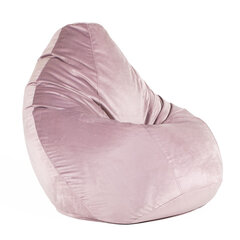 Кресло-мешок XL TREND из велюровой ткани - розовый цена и информация | Кресла-мешки и пуфы | kaup24.ee