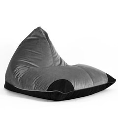 Кресло-мешок SURF TREND из велюровой ткани - серый цена и информация | Кресла-мешки и пуфы | kaup24.ee
