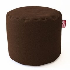 Пуф POP COZY из искусственной кожи - коричневый (35х45 см) цена и информация | Кресла-мешки и пуфы | kaup24.ee