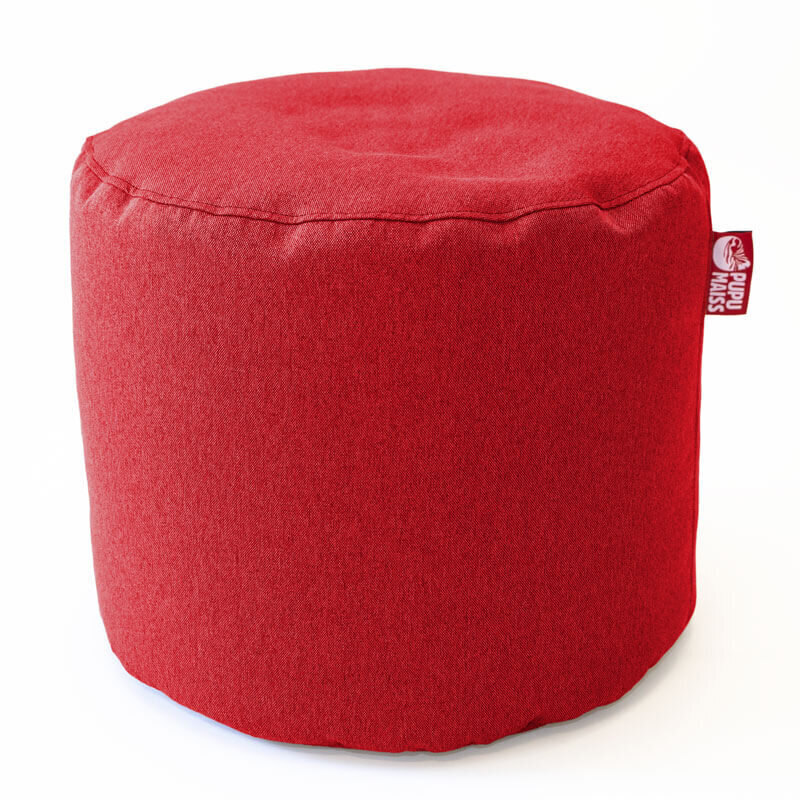 Tumba POP COZY mööbliriidest 35*45 cm - Punane hind ja info | Kott-toolid, tumbad, järid | kaup24.ee