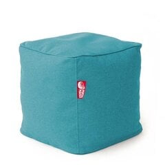 Пуф CUBE COZY из искусственной кожи - бирюзовый (35х45 см) цена и информация | Кресла-мешки и пуфы | kaup24.ee