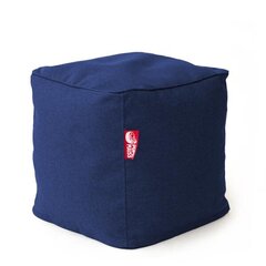 Пуф CUBE COZY из искусственной кожи - темно-синий (35х45 см) цена и информация | Кресла-мешки и пуфы | kaup24.ee