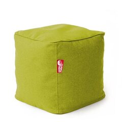 Пуф CUBE COZY из искусственной кожи - зеленый (35х45 см) цена и информация | Кресла-мешки и пуфы | kaup24.ee