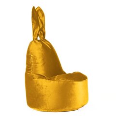 Kott-tool BUNNY TREND veluurkangast lastele - Kollane цена и информация | Кресла-мешки и пуфы | kaup24.ee