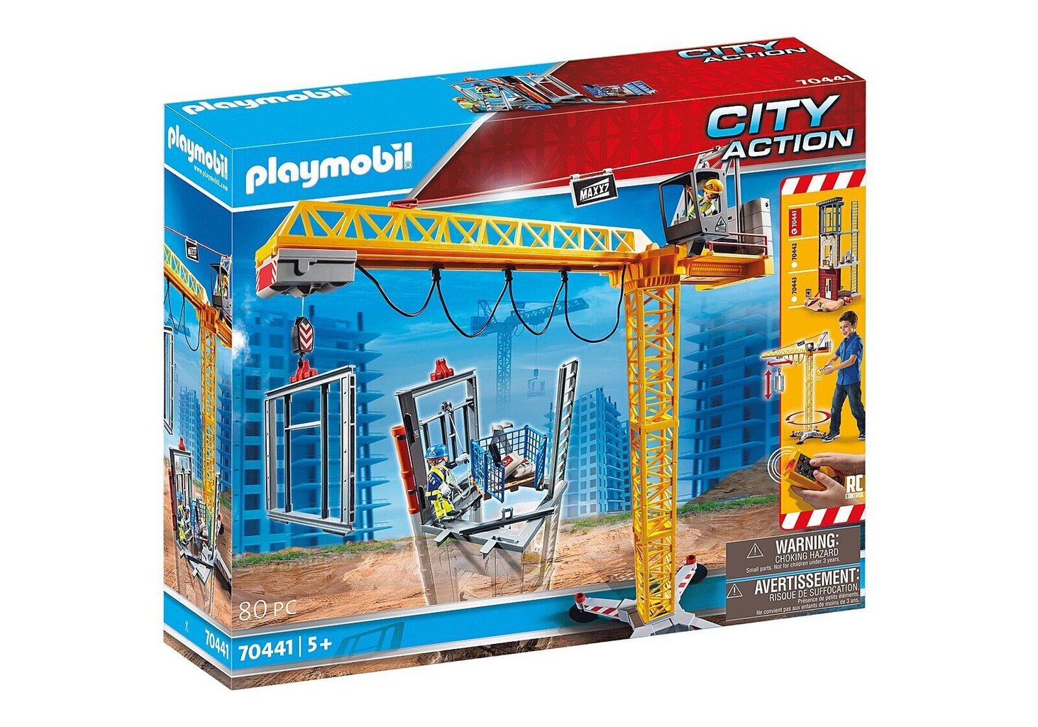 70441 PLAYMOBIL® City Action Puldiga juhitav ehituskraana hind ja info | Klotsid ja konstruktorid | kaup24.ee