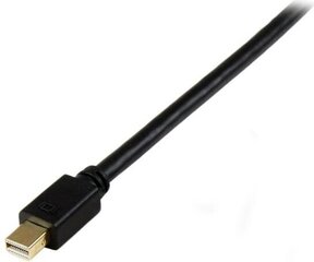 Mini DisplayPort-DVI Adapter Startech MDP2DVIMM6BS  Must 1,9 m цена и информация | Кабели и провода | kaup24.ee