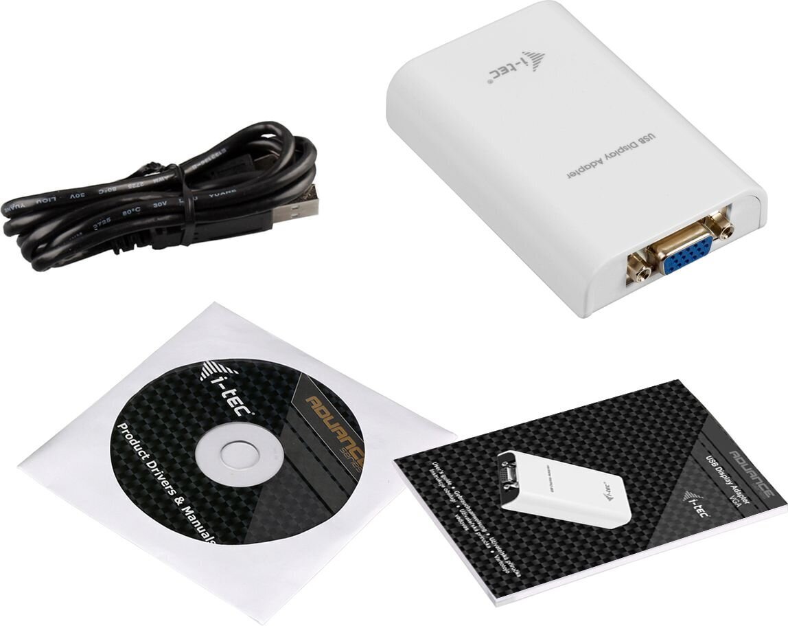 USB-VGA Adapter i-Tec USB2VGA цена и информация | USB jagajad, adapterid | kaup24.ee