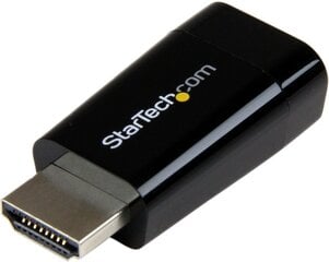 HDMI-адаптер Startech HD2VGAMICRO          Чёрный цена и информация | Адаптеры и USB-hub | kaup24.ee